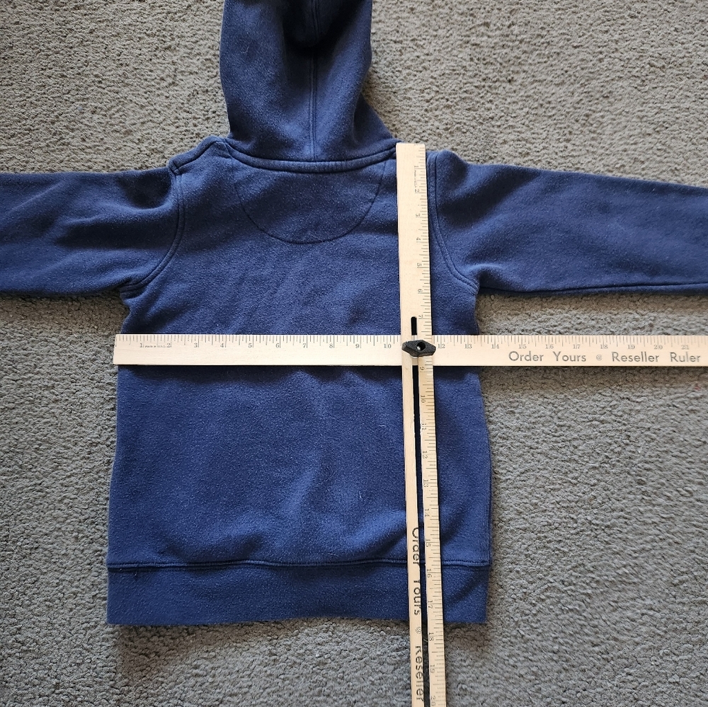 NIKE Kids Hoodie Size 6X Blue Just Do It Cotton Poly Sweatshirt Swoosh - Picture 7 of 9